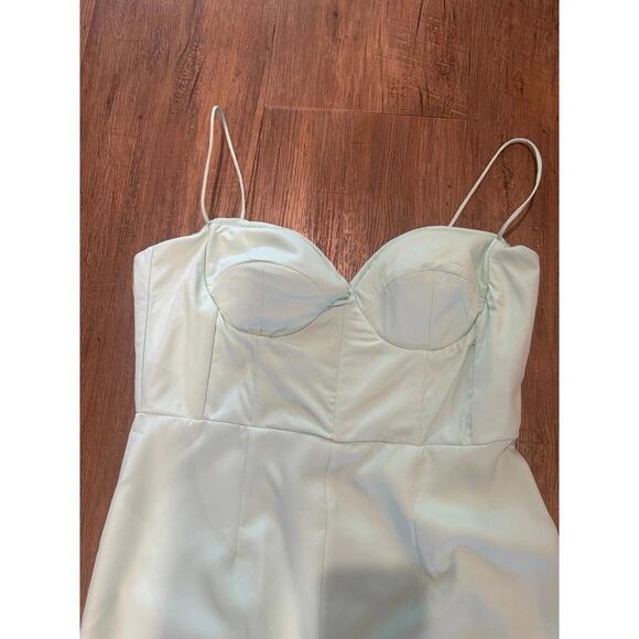 NWT Alieva ARICA SPAGHETTI STRAP MIDI DRESS (SKY BLUE) Sz Lg - Picture 5 of 9